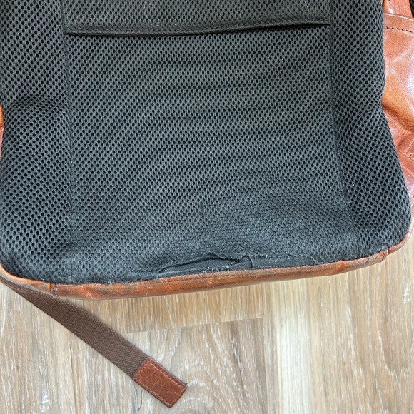 Vintage Distressed Leather Backpack, Fossil - Picture 8 of 13